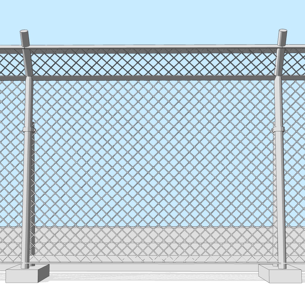 学校の屋上【クリスタ用素材】【3D】