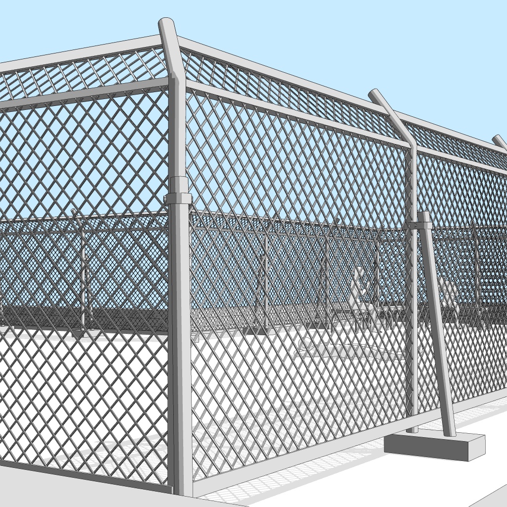 学校の屋上【クリスタ用素材】【3D】