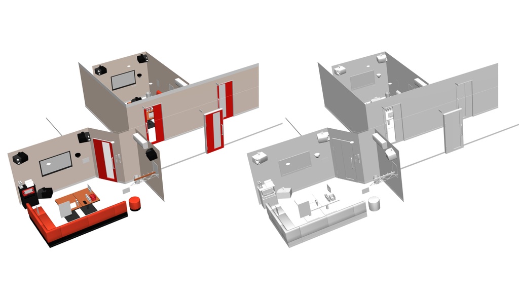 カラオケルーム【クリスタ用素材】【3D】