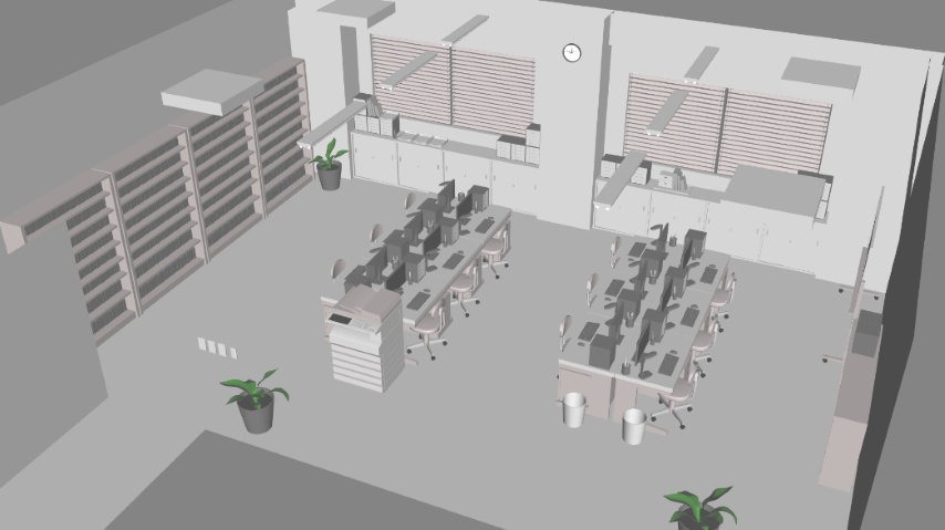 オフィス【クリスタ用素材】【3D】