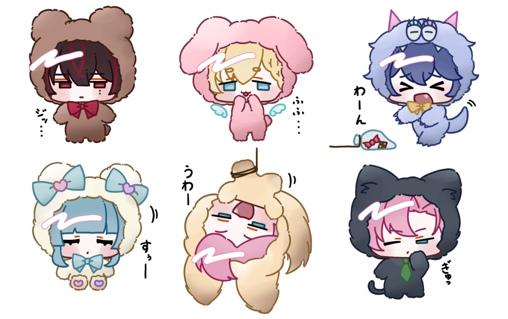 ちびきゃら アクリルキーホルダー
