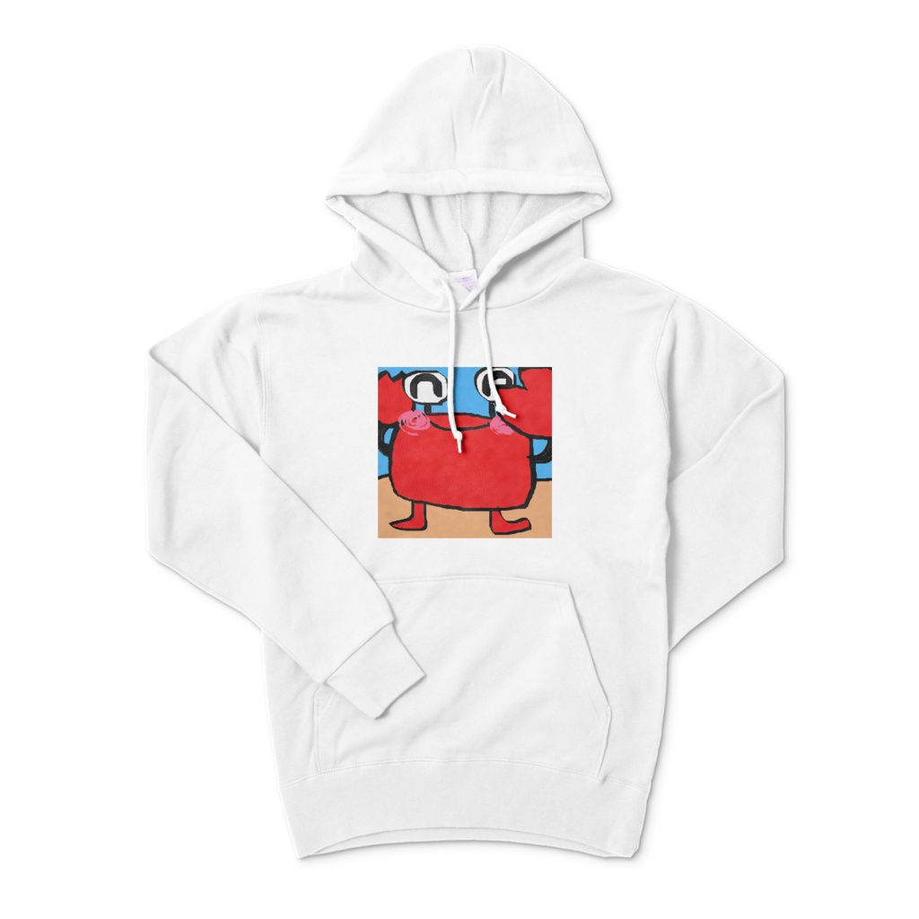 iloveshen かにこんちゃパーカー　ホワイト