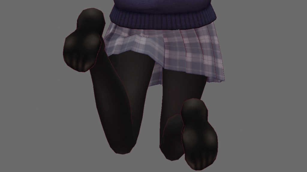 ベータ版VRoid用黒タイツ