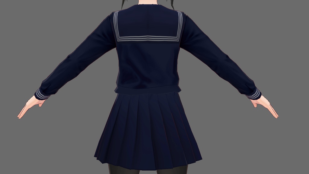 ベータ版VRoid用セーラー服