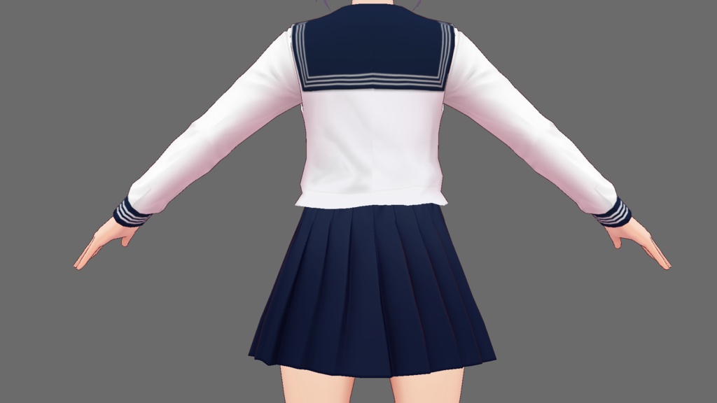 ベータ版VRoid用セーラー服