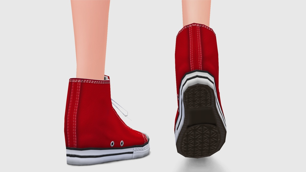 【ベータ版VRoid用】ハイカットスニーカーVol.1