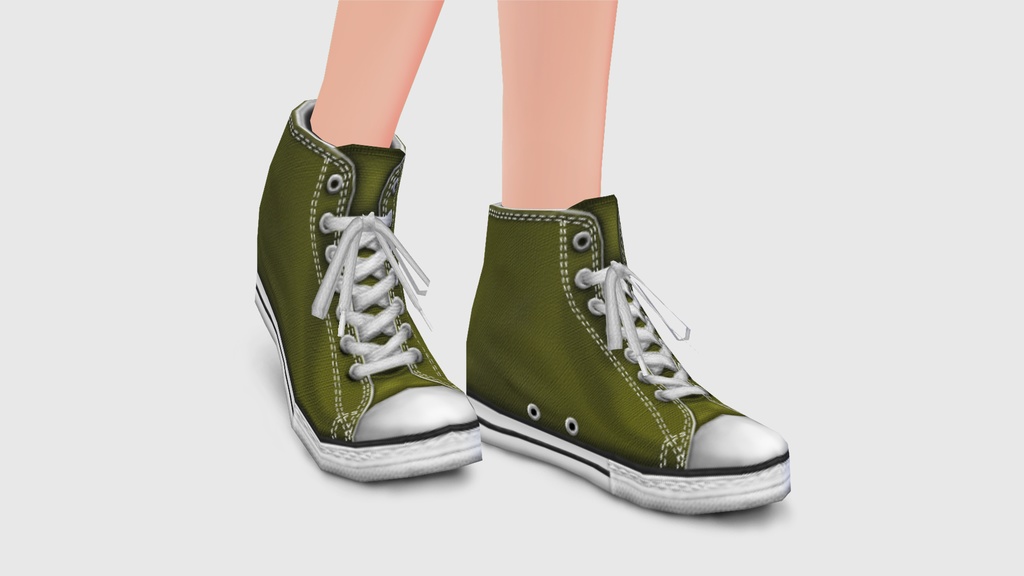 【ベータ版VRoid用】ハイカットスニーカーVol.1