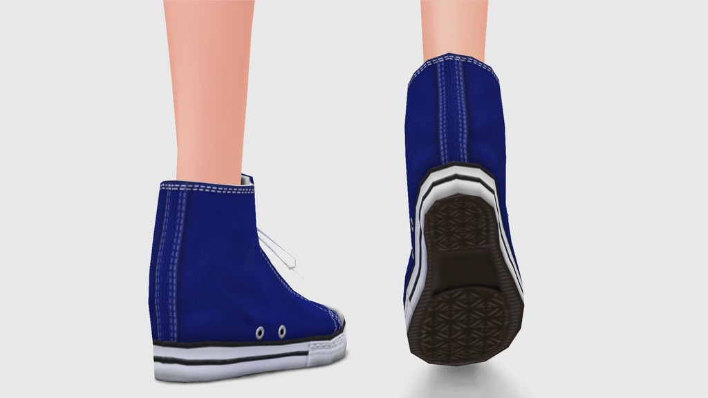 【ベータ版VRoid用】ハイカットスニーカーVol.1