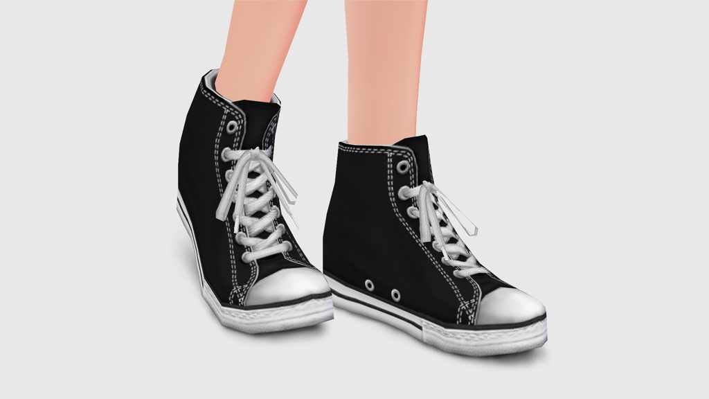 【ベータ版VRoid用】ハイカットスニーカーVol.1