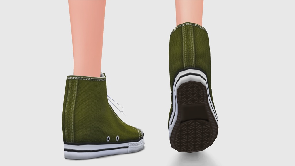 【ベータ版VRoid用】ハイカットスニーカーVol.1