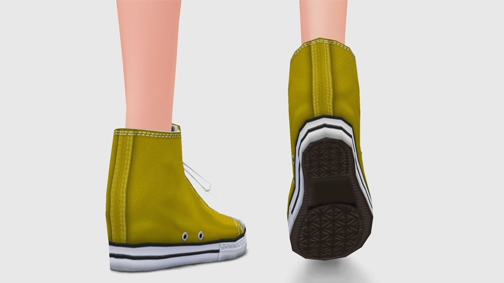 【ベータ版VRoid用】ハイカットスニーカーVol.1