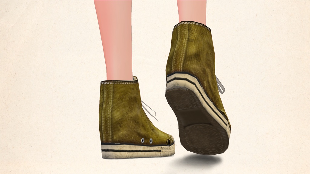 【ベータ版VRoid用】ヴィンテージスニーカーVol.1