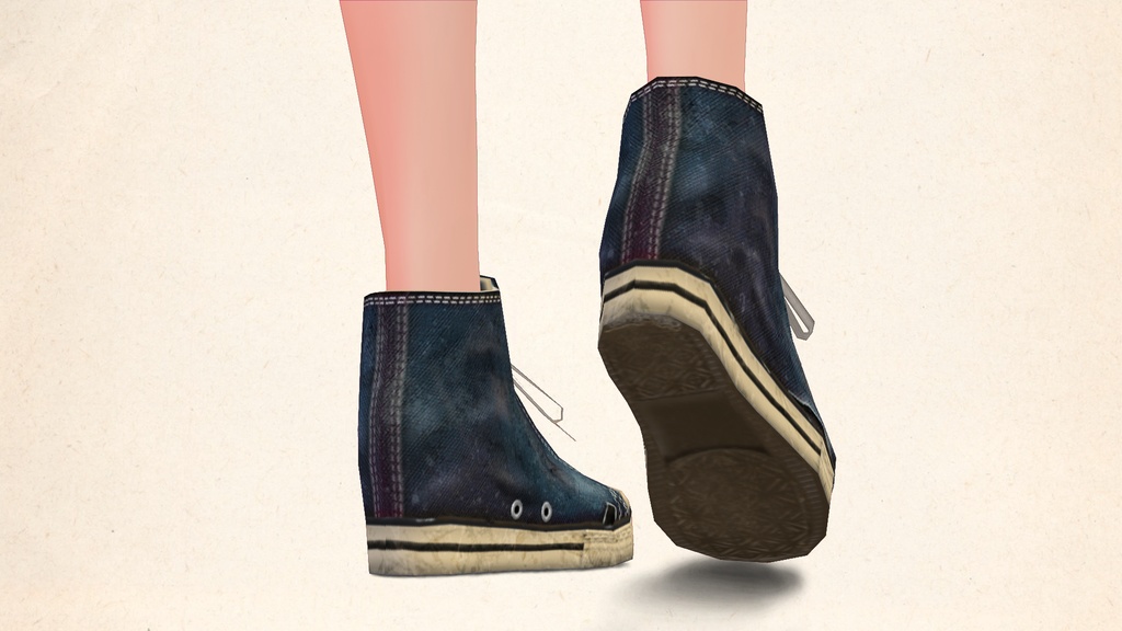 【ベータ版VRoid用】ヴィンテージスニーカーVol.1