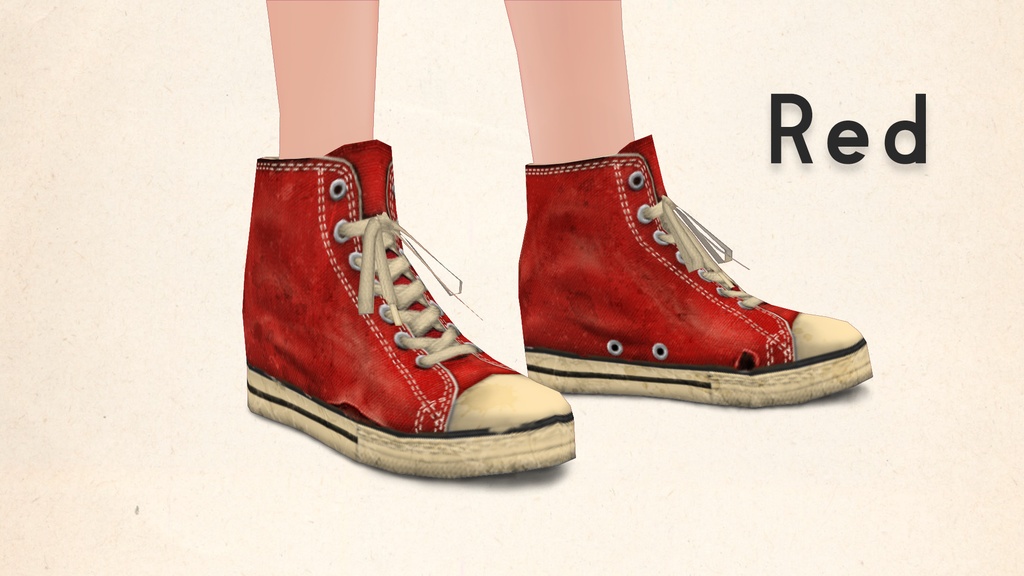 【ベータ版VRoid用】ヴィンテージスニーカーVol.1