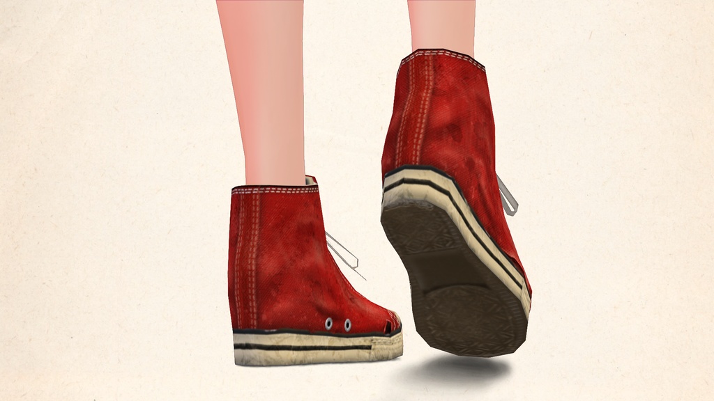 【ベータ版VRoid用】ヴィンテージスニーカーVol.1