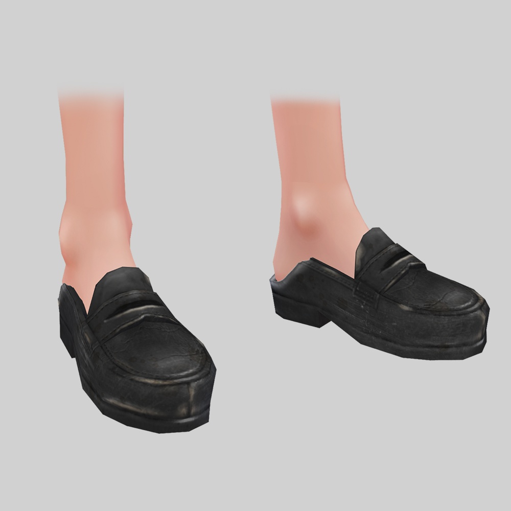 【ベータ版VRoid用】ローファー&ボロボロローファー