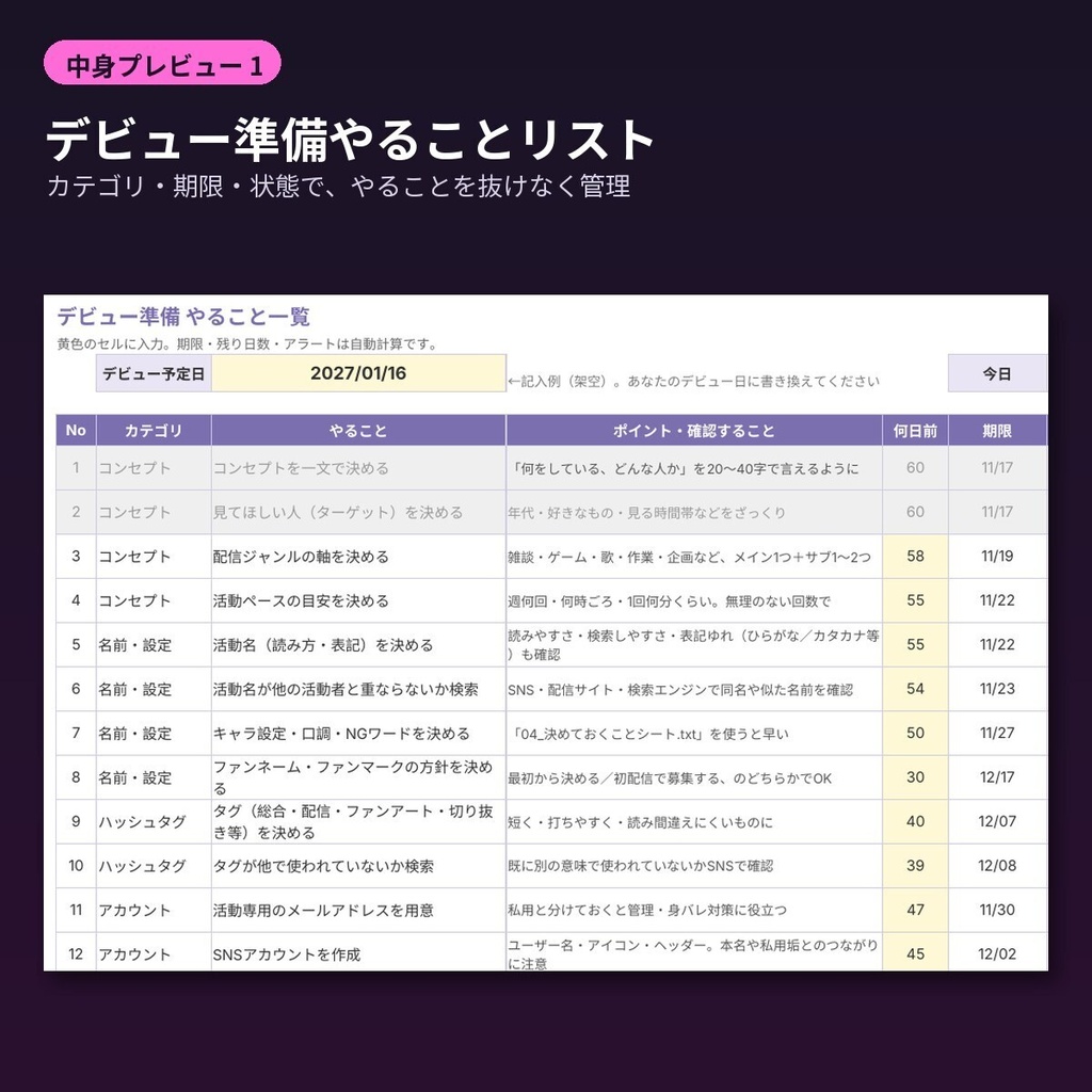 【新人VTuber向け】デビュー準備チェックリスト&初配信台本・自己紹介文テンプレ