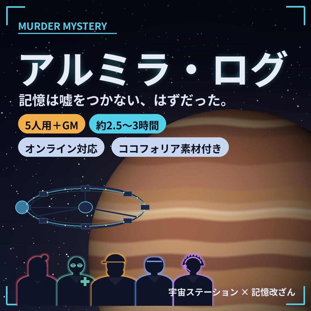 アルミラ・ログ【マーダーミステリー】5人用＋GM／オンライン対応
