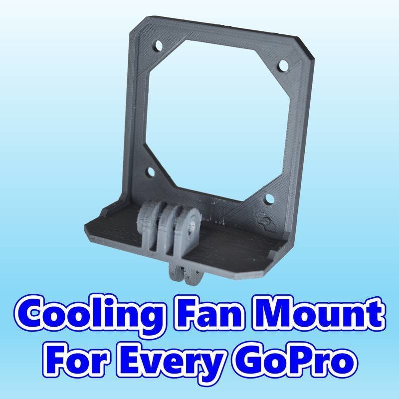 アクションカメラ向け冷却ファンマウント