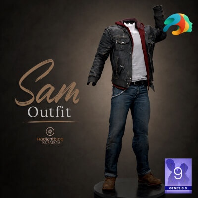 Sam Outfit for Genesis 9