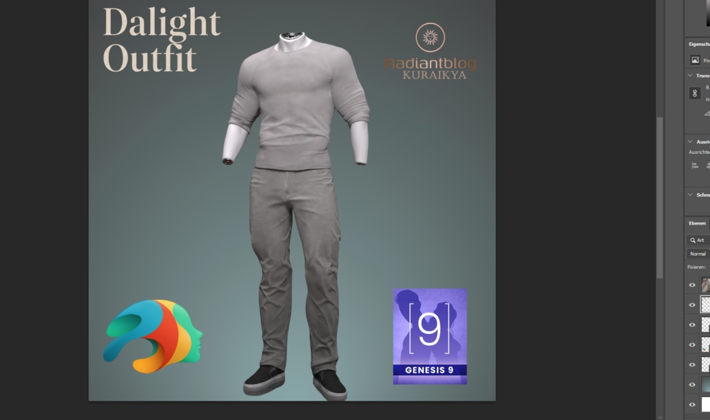 Daylight Outfit for Genesis 9 Male