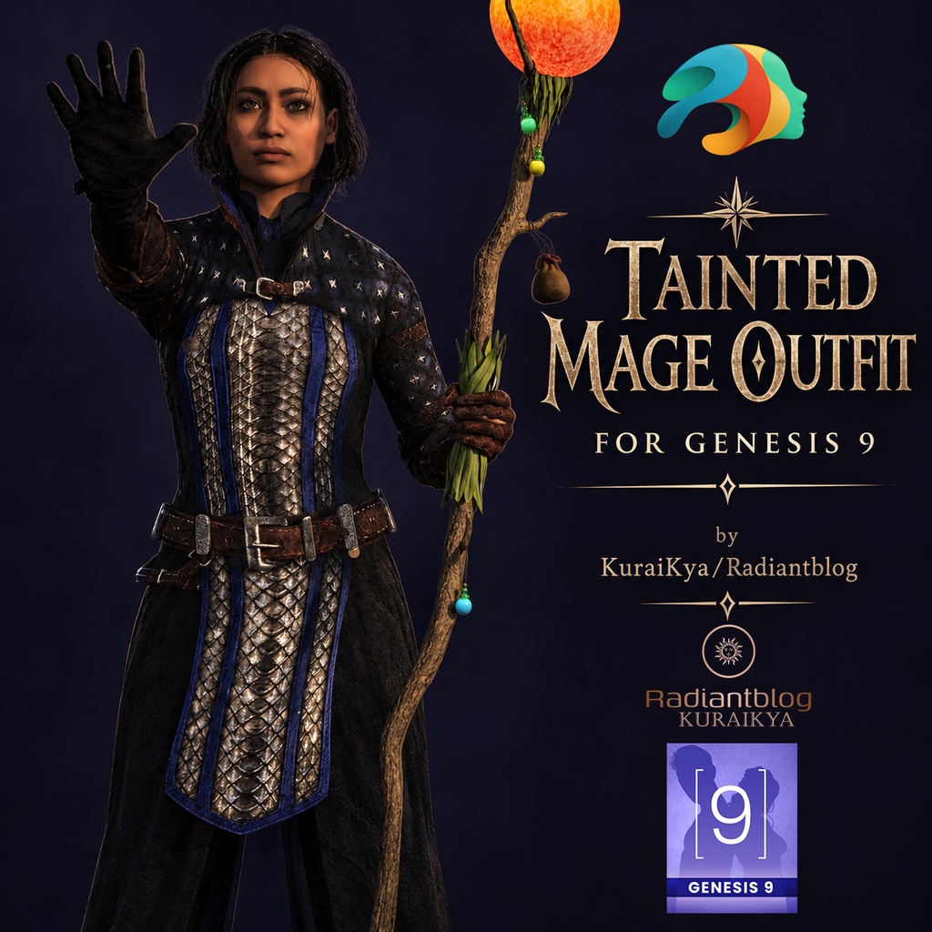 Tainted Mage Outfit for Genesis 9