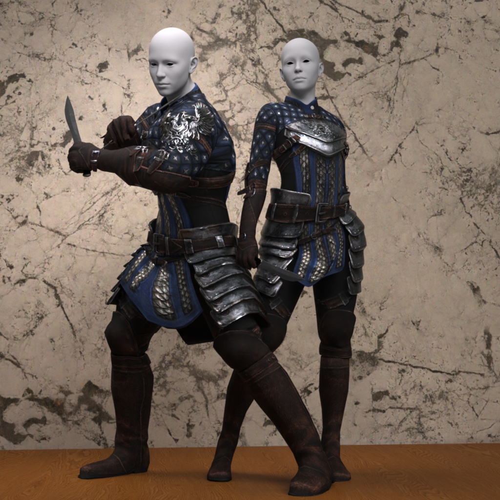 Tainted Rogue Outfit for Genesis 9