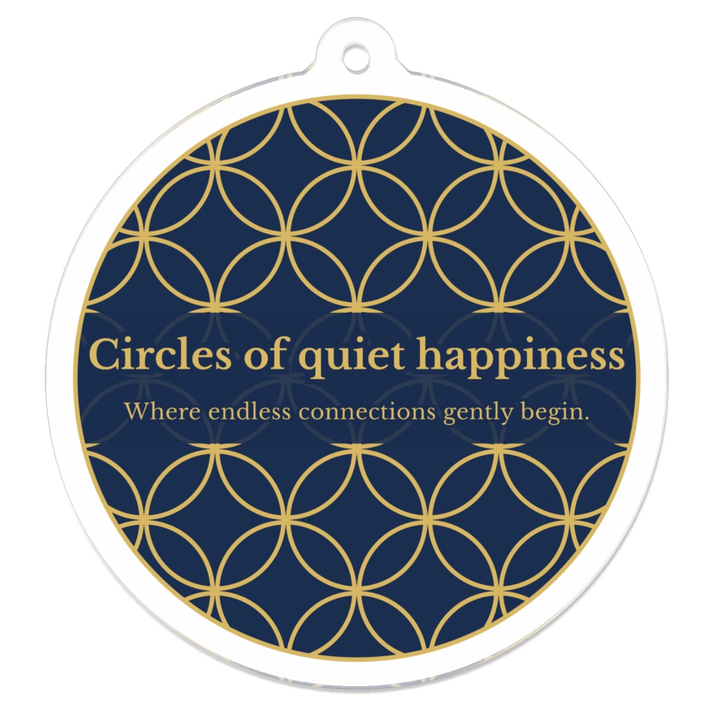 静かな幸せの七宝サークル アクリルキーホルダー