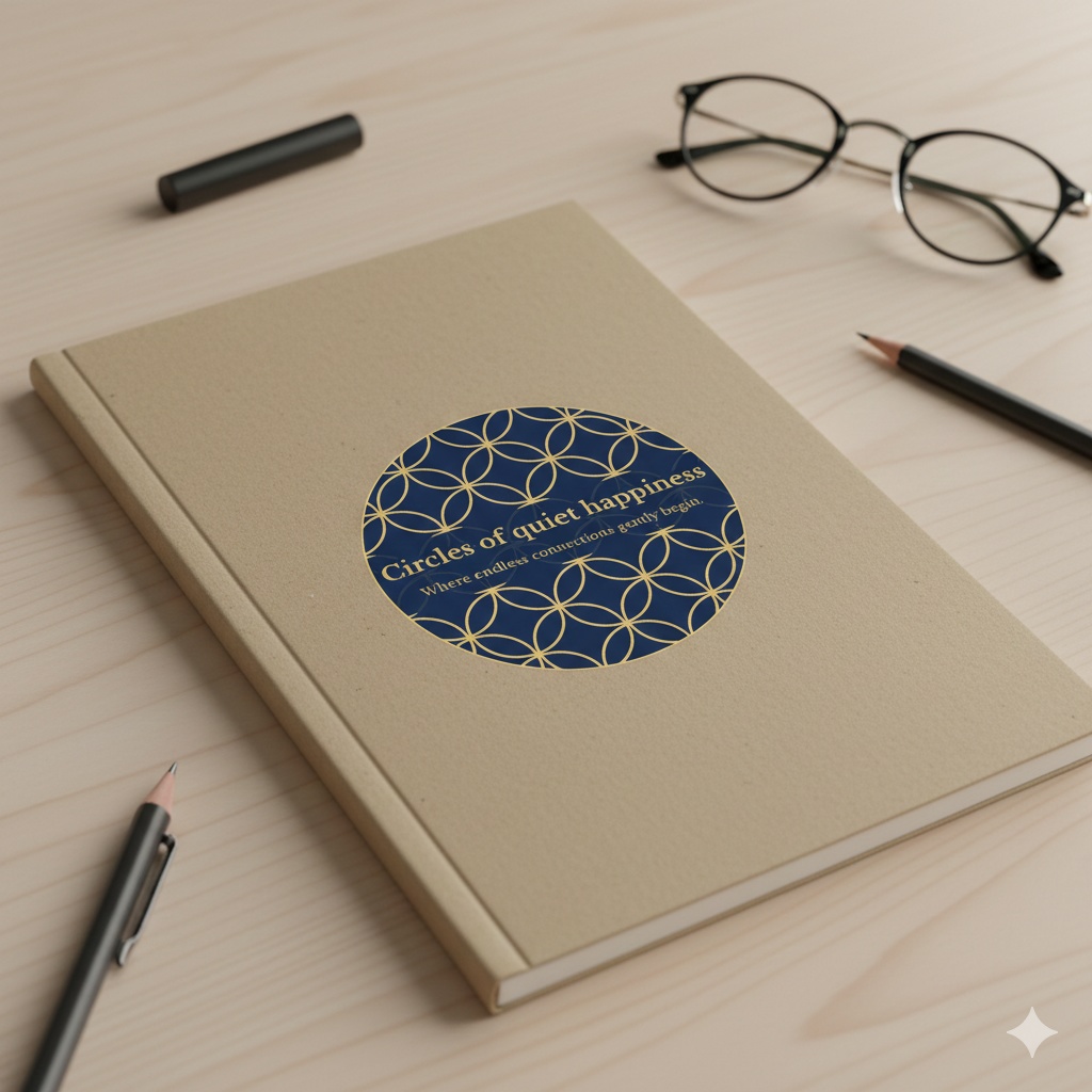 静かな幸せの七宝サークル PNG素材|和モダンデザイン