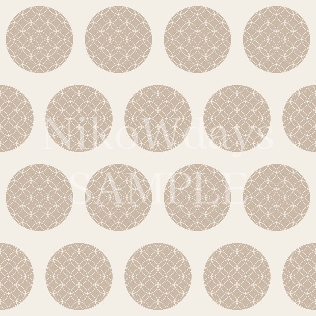 和柄デジタルペーパー 七宝サークル|和モダンシームレス総柄 5色セット