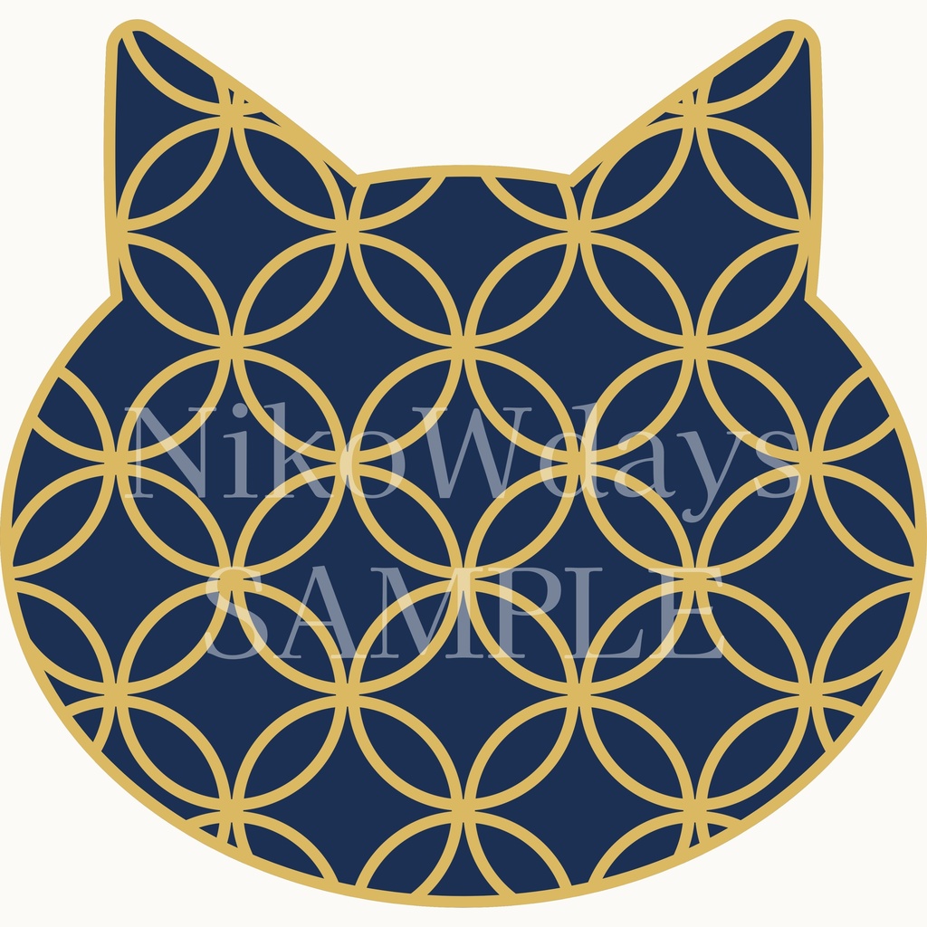 七宝ねこ PNG素材|4000×4000px|商用利用OK