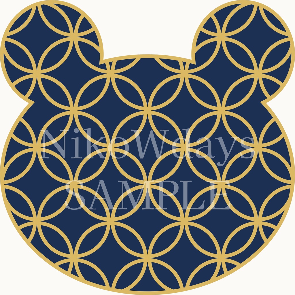 七宝くま PNG素材|4000×4000px|商用利用OK