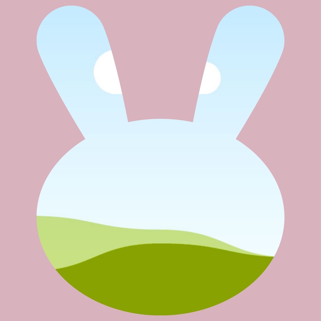 【PDF】Canvaで使える うさぎフレームテンプレート|はめこみ簡単・サイズ変更OK