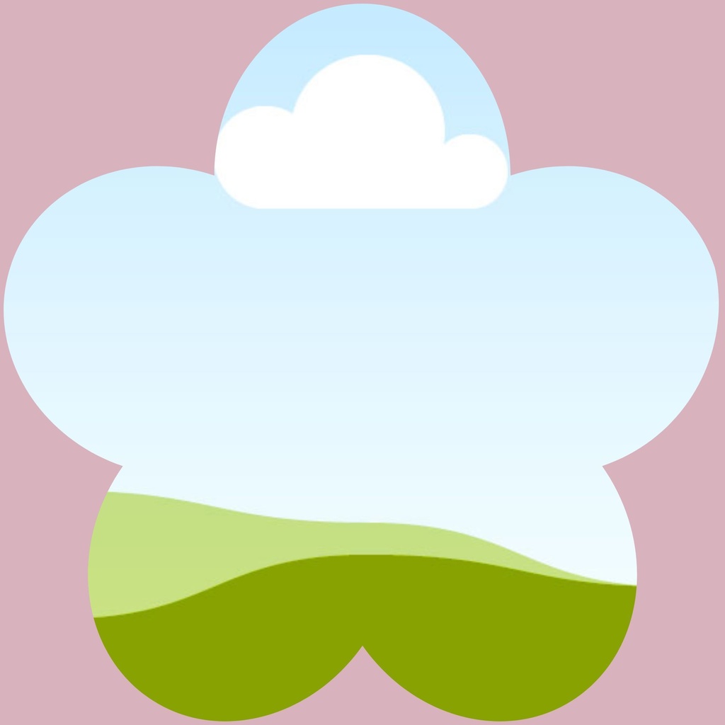 【PDF】Canvaで使える フラワーフレームテンプレート|はめこみ簡単・サイズ変更OK