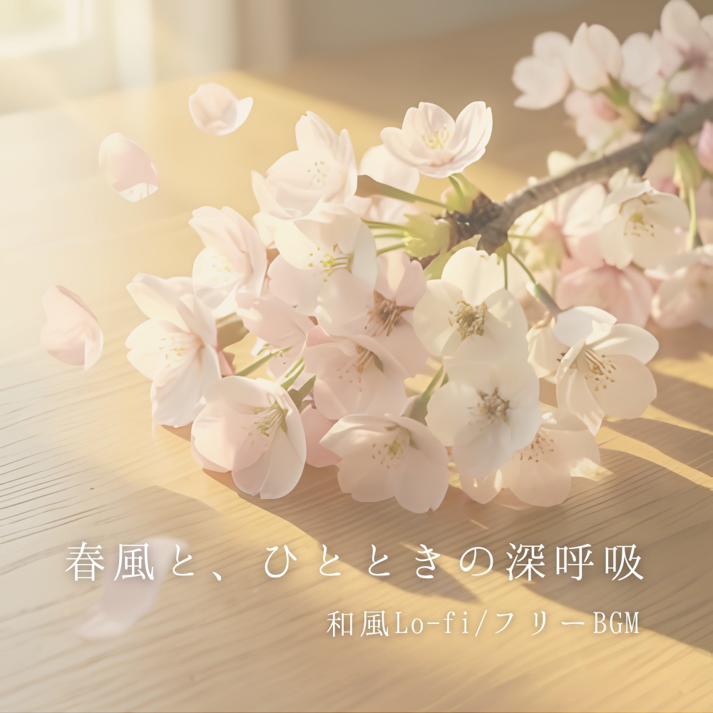 【和風Lo-fi】春風と、ひとときの深呼吸 - 配信用・作業用フリーBGM(商用利用可)