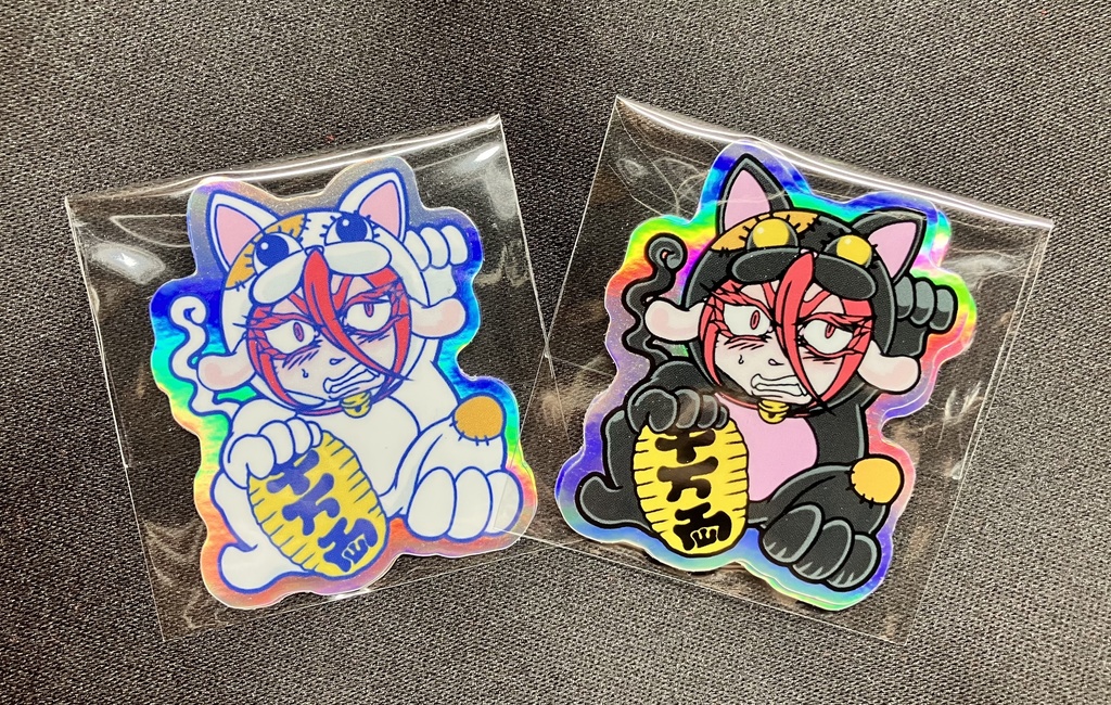 蜜蜂屋ステッカー★色々〈蜜蜂屋ロゴ/クリスマスヘア★ラン/門松★ラン/招き猫★ラン(2種)〉