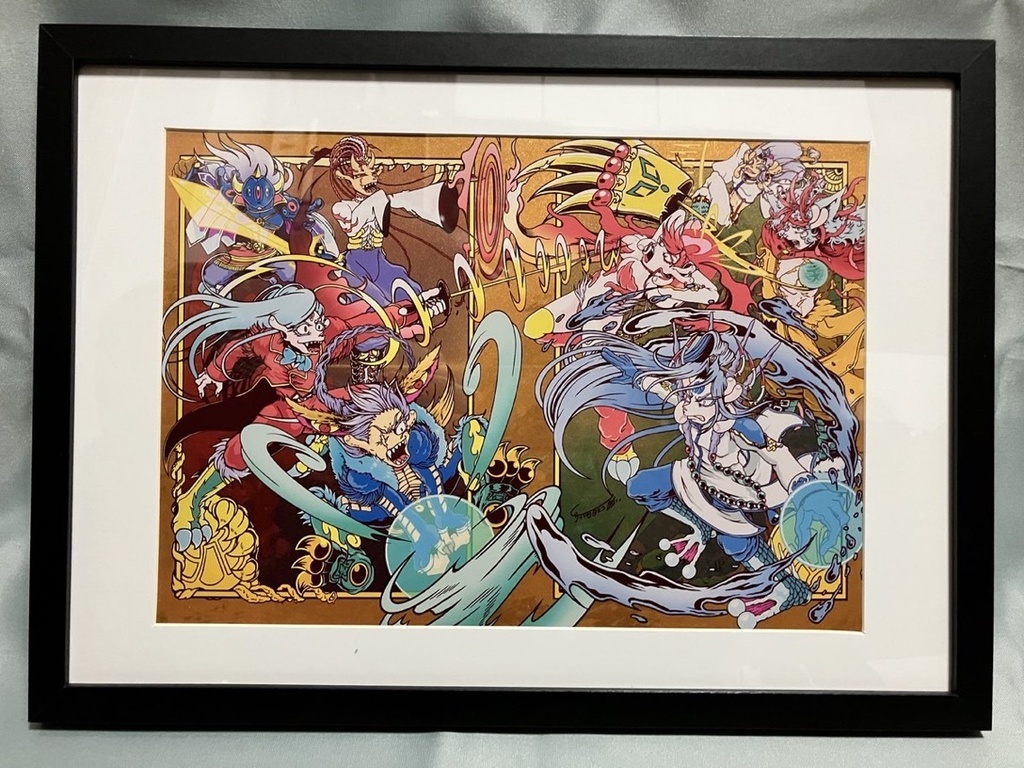 【棺ノ王子】第四弾/第伍弾 四神VS四天王 A4複製画〈額装付〉(エディション10/10入り)