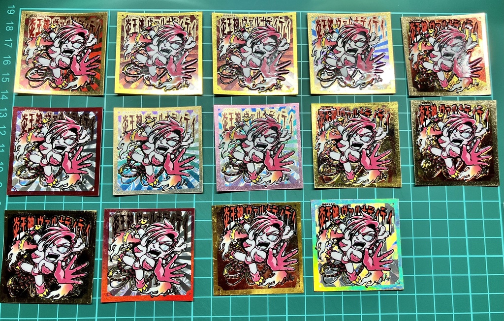 〈最新弾〉【棺ノ王子】第四弾/第伍弾 四天王VS四神 SP台紙セット(箔押しシール8枚組)