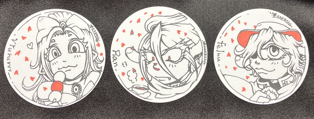 原画ゲリラ★〈コースター/豆色紙〉