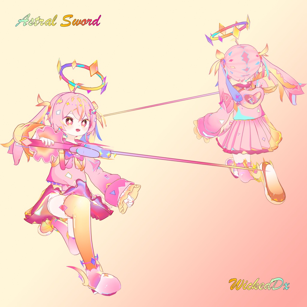 夜樱星奈~Astral_Sword【オリジナル3Dモデル】