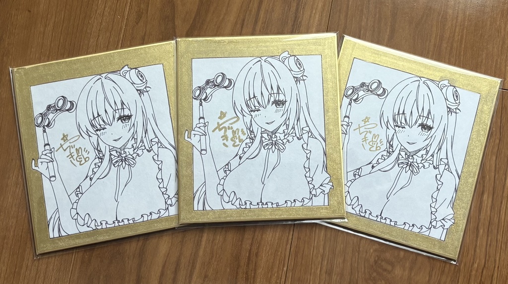 【ちし共】ミニ色紙(水着ドロシー)