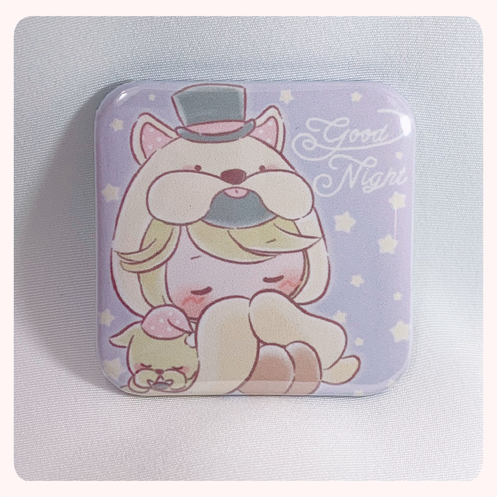 おねんね缶バッチ