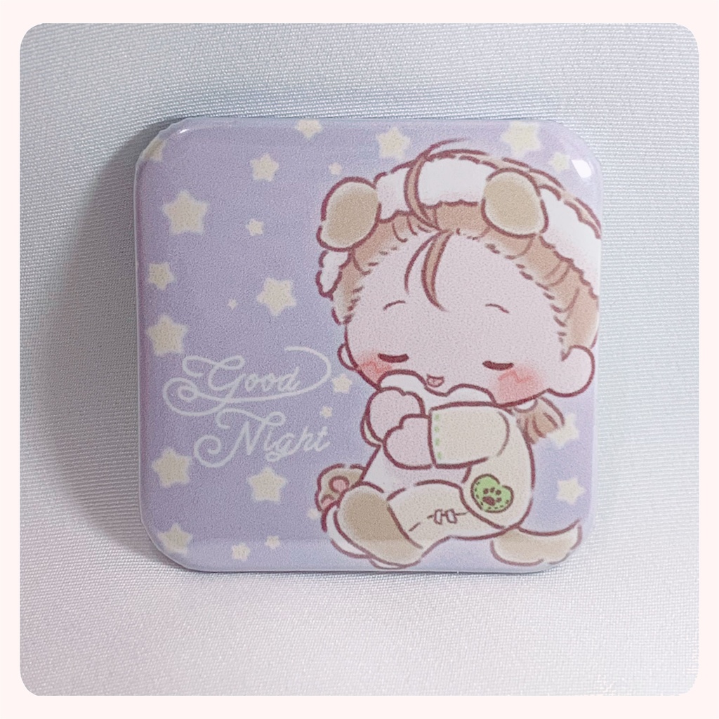 おねんね缶バッチ