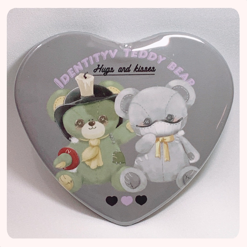 ハート缶バッチ