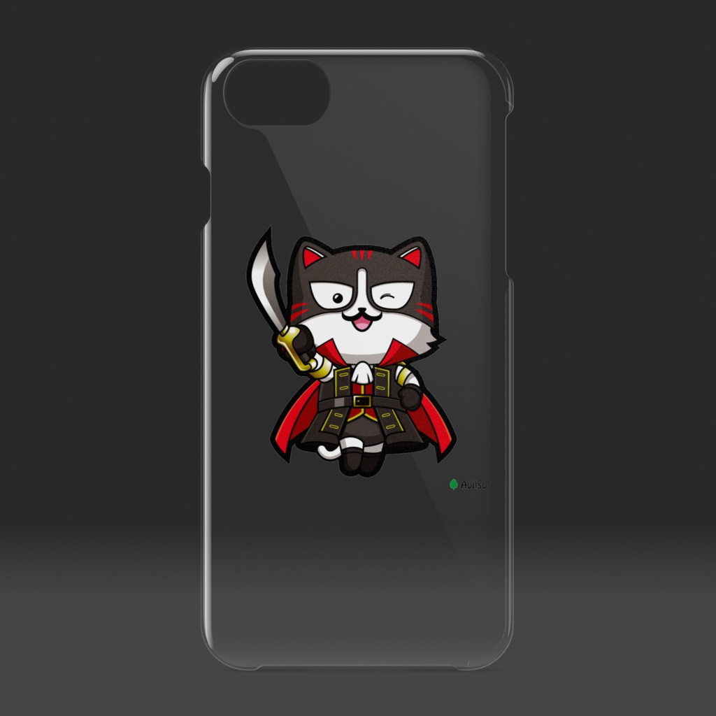 モナニャン・クリアiPhoneケース(正面)