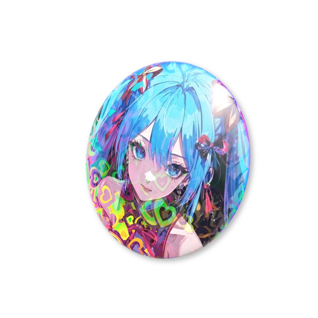 幻想的な雲と楓のピンバッジ