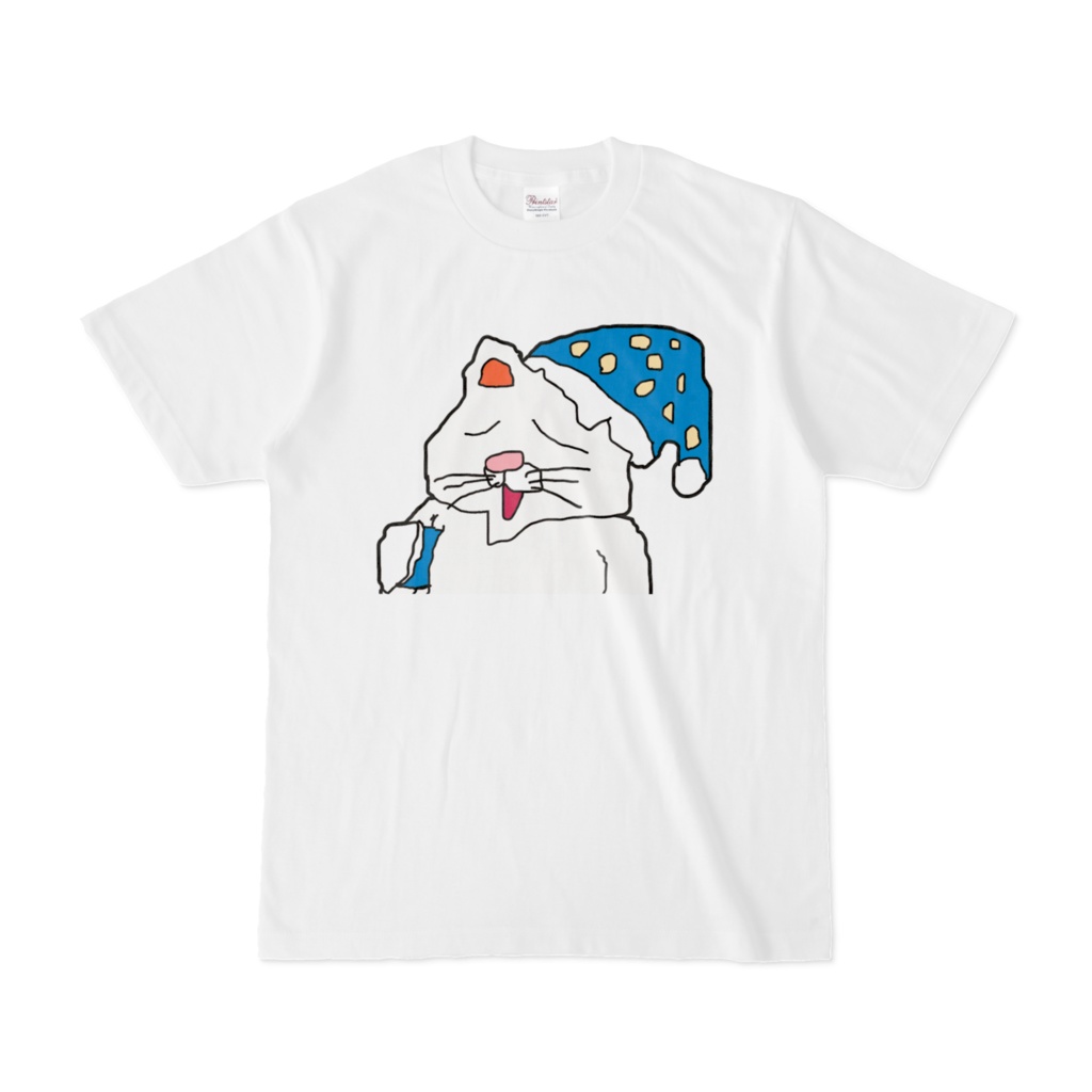 パジャマねこうさぎTシャツ（白）