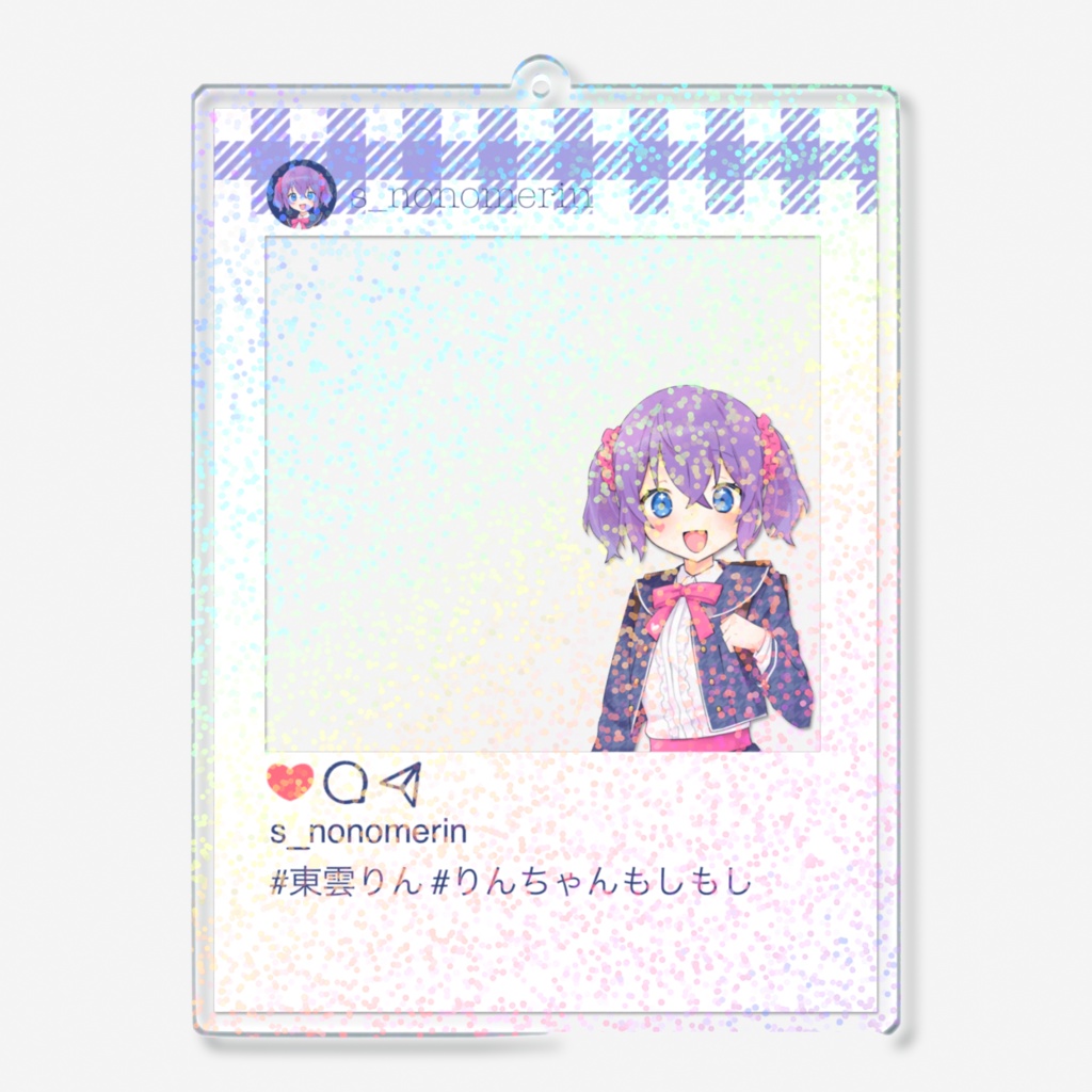 ホログラムSNS風アクリルキーホルダー