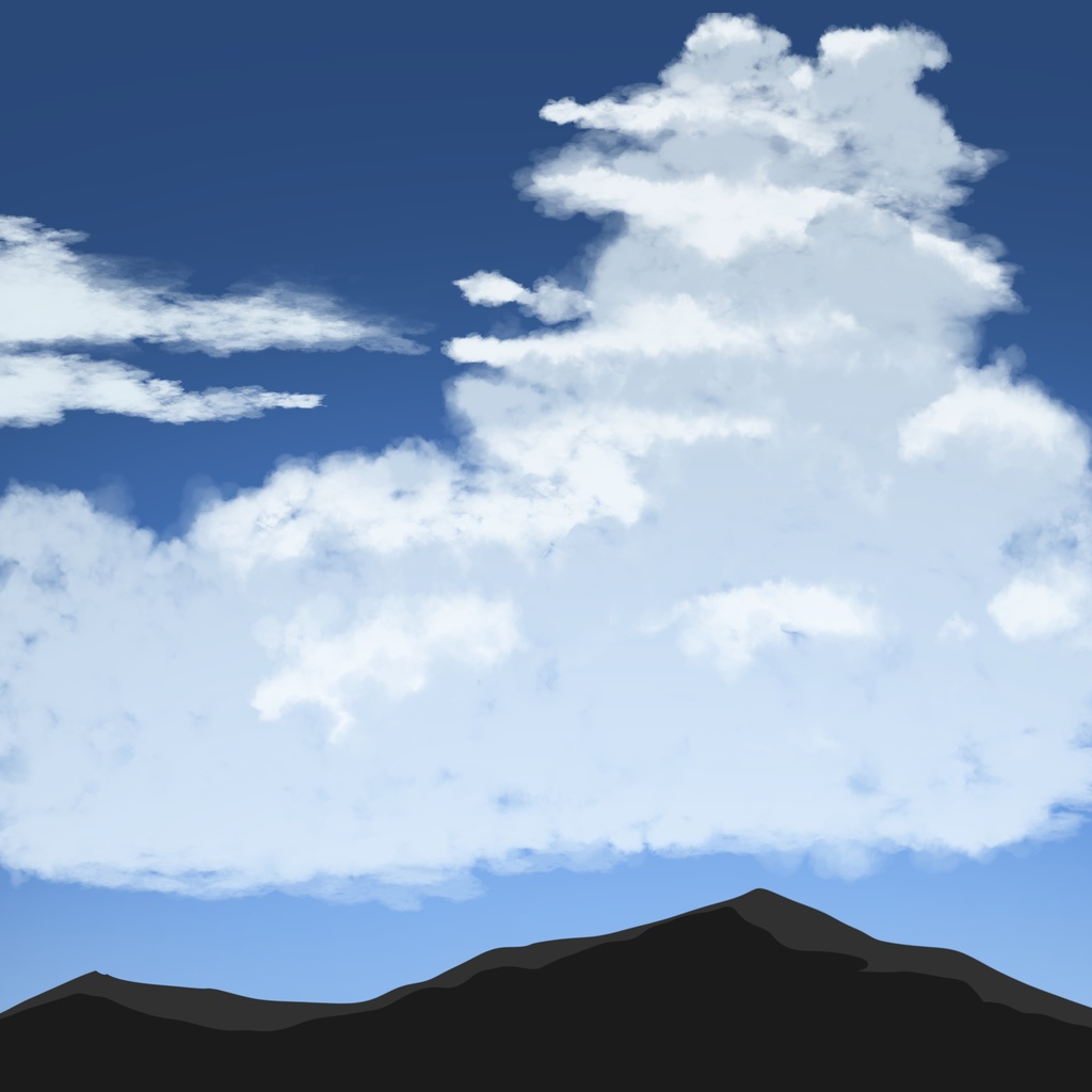 もくもく描ける雲ブラシ - 3点セット