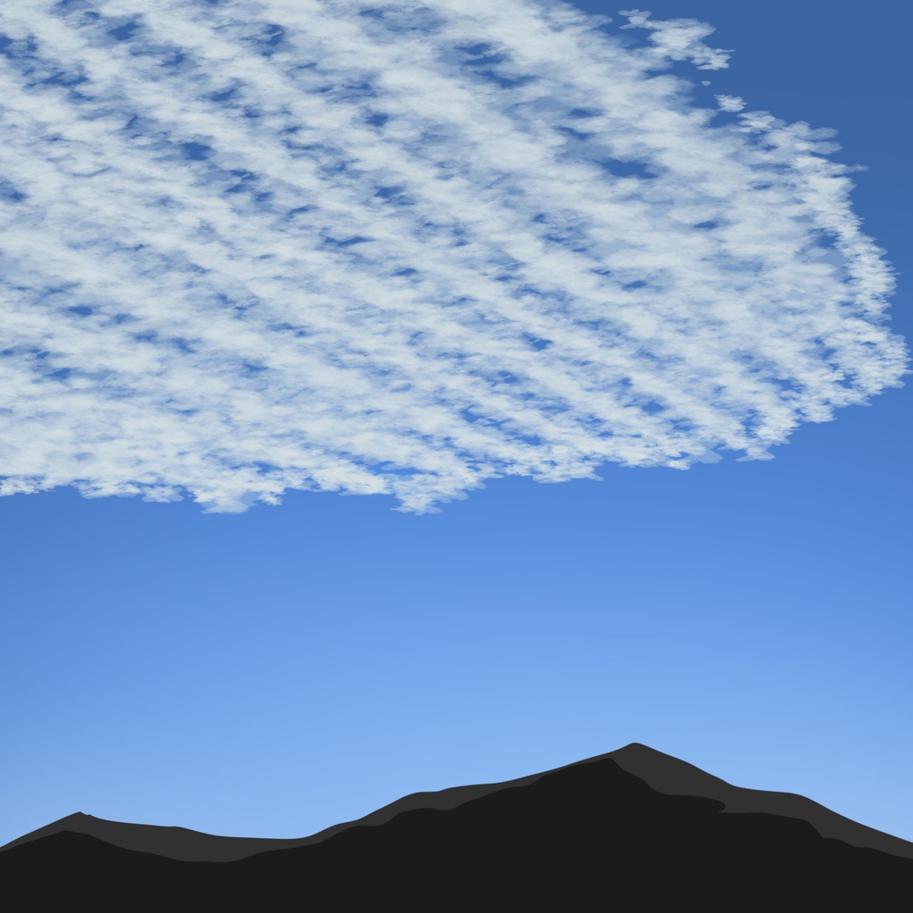 もくもく描ける雲ブラシ - 3点セット